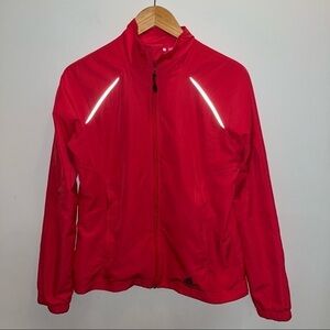 Adidas Pink Hooded Lightweight Jacket Women’s Size Medium